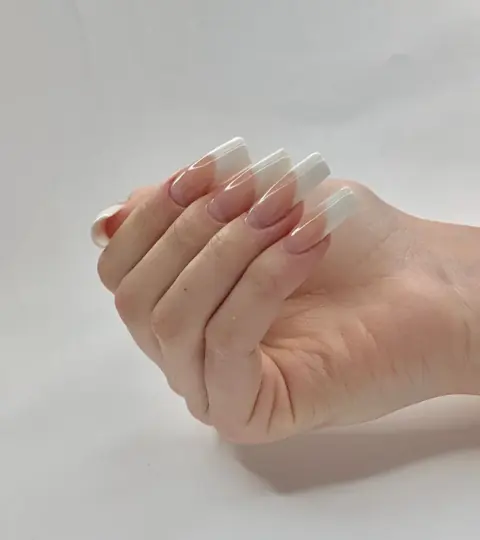 Classic French tips — reference photograph
