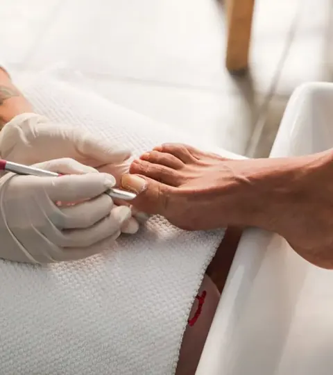 Pedicure close-up — reference photograph